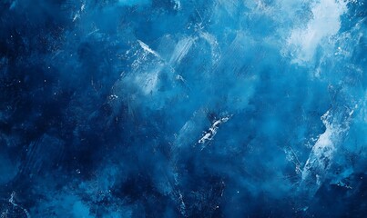 Obraz premium Abstract watercolor paint background dark blue color grunge texture for background.