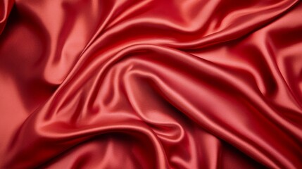 Obraz premium Red satin fabric background