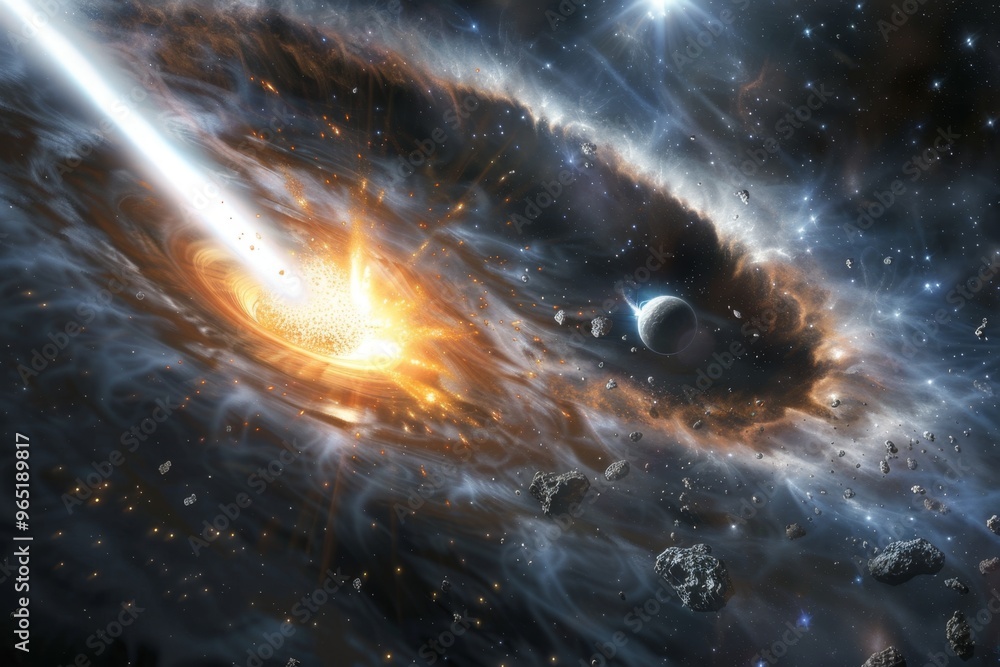 Wall mural beautiful outer space view