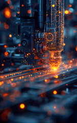 3D digital printer in action