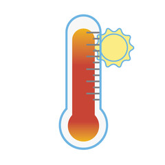 cute cloud and climate cartoon
