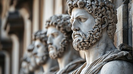Kouroi statues embody the essence of ancient artistry through their towering representation of idealized male figures, reflecting a rich cultural heritage and exquisite craftsmanship.