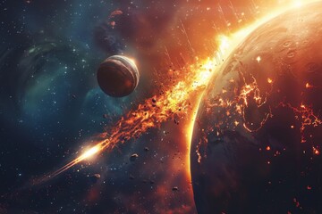 Obraz premium Beautiful Outer Space View