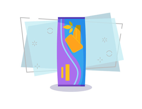 recommend clip art: Cookie pack illustration. Sweet, snack, package. Food concept. Vector illustration can be used for topics like supermarket, snack