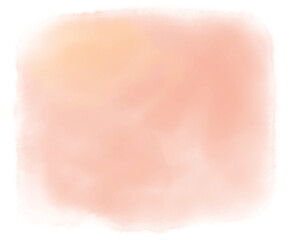 赤色の水彩風にじみイラスト