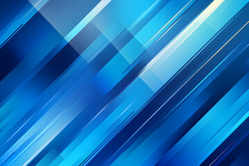 Obraz premium Abstract blue background with diagonal stripes and lines.