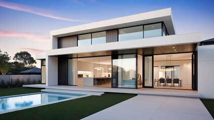 Luxury modern house, Concept for real estate or property.