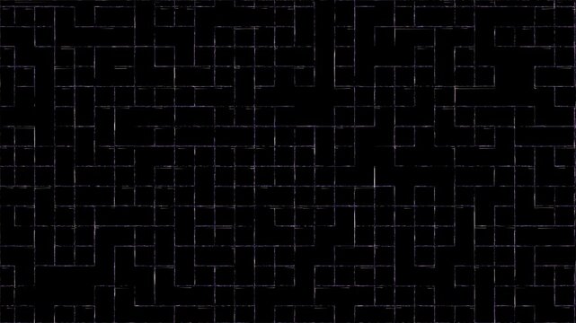 Abstract network grid motion graphic seamless looping background. Digital technology futuristic animation concept.