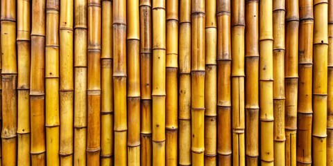 Golden Bamboo Wall  Close