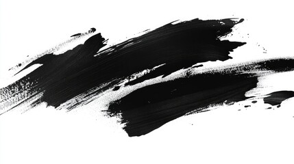 Abstract black in splash  paint  brush strokes  stain grunge isolated on white background  Japanese style Abstract black in splash  paint  brush strokes  stain grunge isolated on white background 