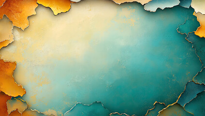 Old orange and blue paper background for graphics use. Created with Ai