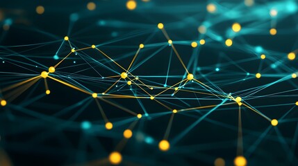 Abstract Network Connection Dots and Lines Background