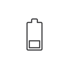 Low Battery line icon