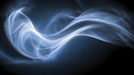 Obraz premium Abstract Blue Smoke Swirl Background