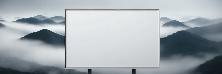 Blank standy advertising billboard,mock up. Template, consumerism, advertising, white screen, copy space and mockup concept