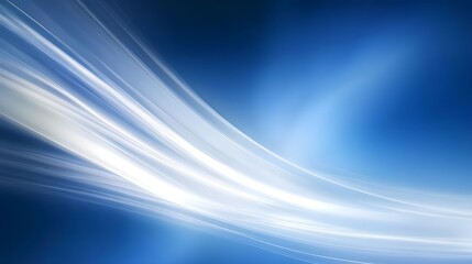 Abstract Blue and White Curved Lines Background