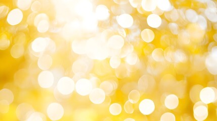 Obraz premium Abstract Yellow Bokeh Background