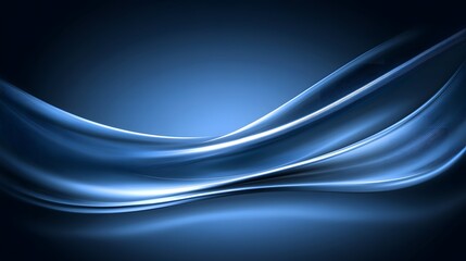 Abstract Blue Wave Background Design