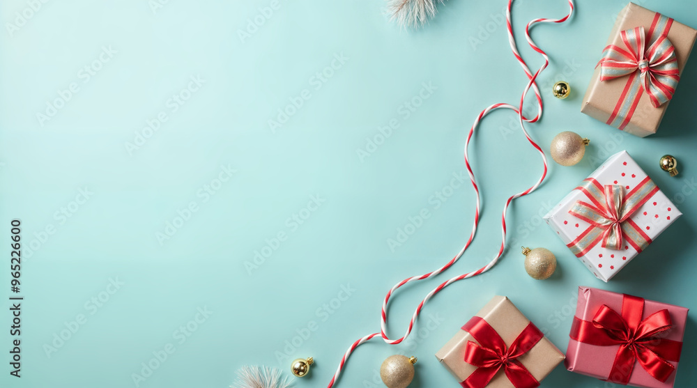 Poster christmas background with empty space for text . generative ai