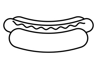 A Delicious Hot Dog Illustration for Food Lovers of All Ages and Culinary Interests