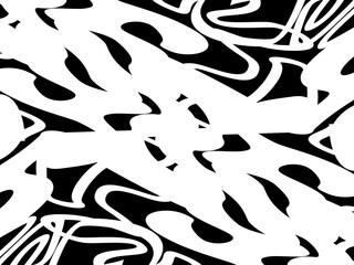 Modern monochrome seamless camouflage pattern. Scribble pattern. Vector background illustration for web, fashion, surface design, etc.