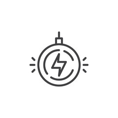 Charging Dock line icon