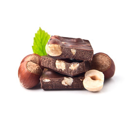 Chocolate with filbert nuts