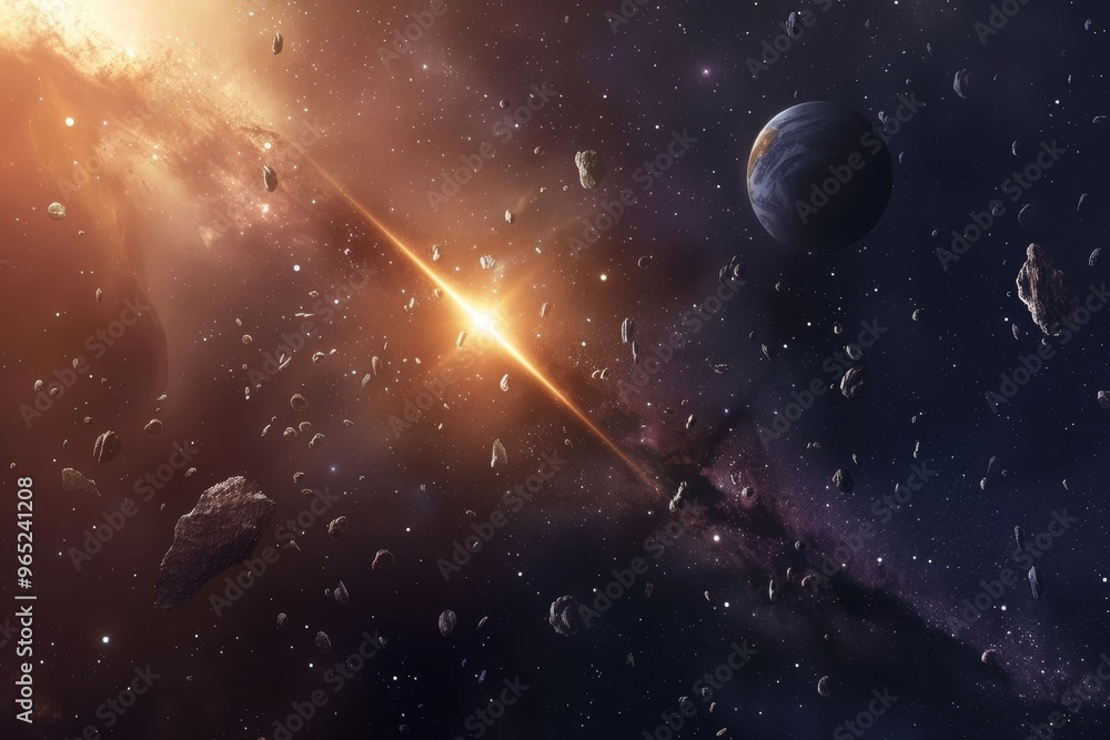 Wall mural beautiful outer space view