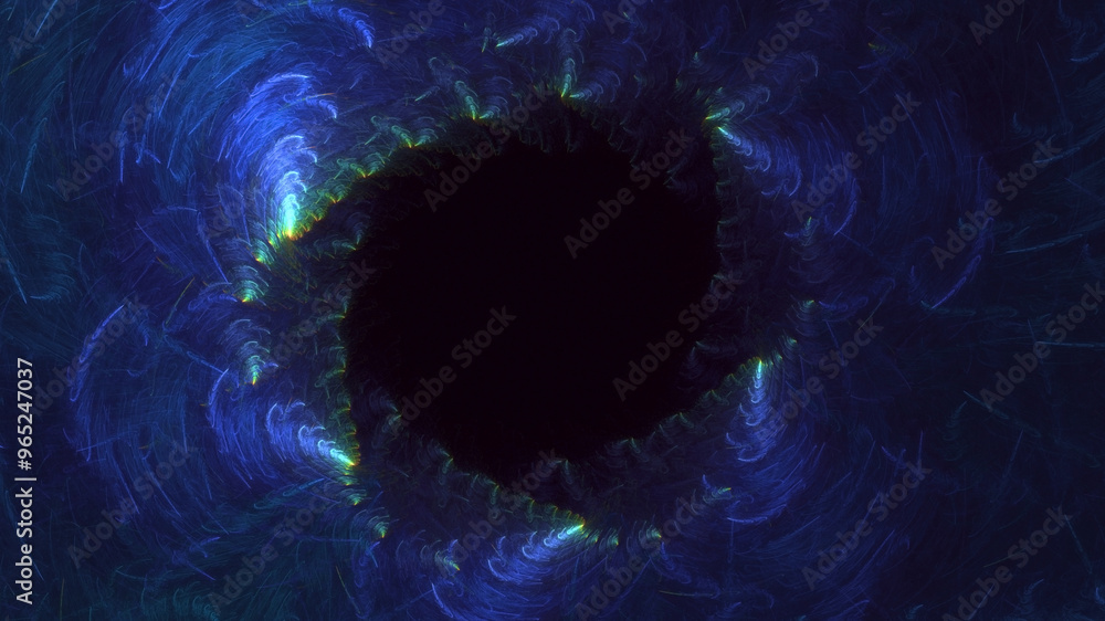 Poster 3d manual rendering abstract multicolor fractal light background. its not ai generatd illustration.
