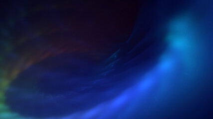 3D manual rendering abstract blue fractal light background. Its not AI Generatd illustration.
