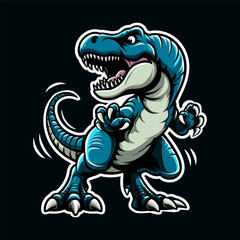 Tyranosaurus rex vector illustration for logo and tshirt design