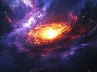 Obraz premium Neutron star with gravitational waves distorting nearby space, stars, extreme cosmic forces