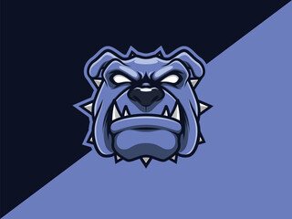 the face of a bulldog