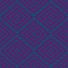 waves lines pink and blue,seamless pattern,on blue background.
