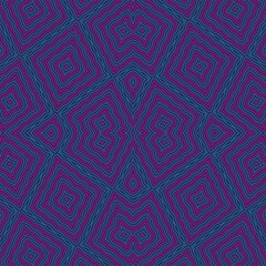 waves lines pink and blue,seamless pattern,on blue background.