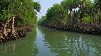  Canal in Sundarbans Largest Mangrove Forest