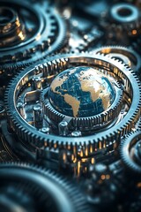 Interlocking Gears Drive The Global Machine