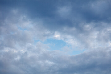 Obraz premium Clouds after rain in the sky as a background