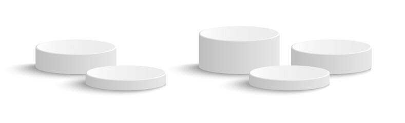 Cylinder podium tube, circle podium, stage. 3d Abstract minimal scene mockup products display studio, Stage showcase.