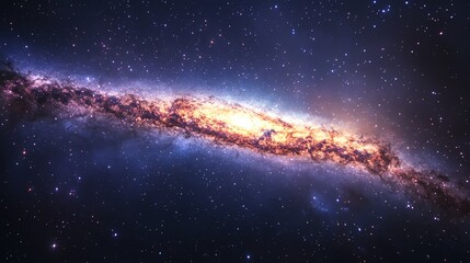 A giant celestial body tracing its trajectory across the Milky Way s starfilled expanse Giant  Trajectory  Milky Way, galactic path