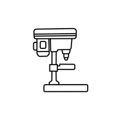 Drill press icon illustration 