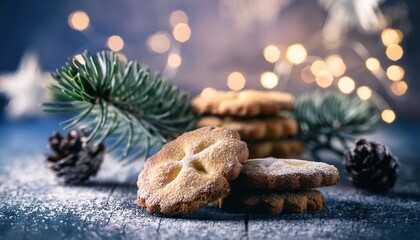 christmas cookies on the table