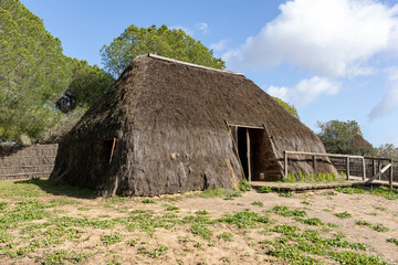 Traditional cabin in the Doñana National Park, Huelva, Spain