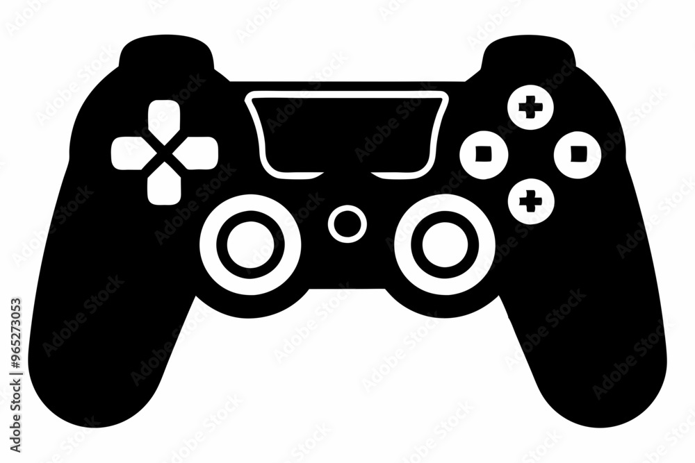 Wall mural Gamepad icon. Game controller silhouette vector, Video game controller, joystick

