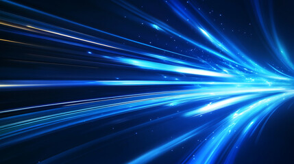 Fototapeta premium A vibrant and mesmerizing tunnel with swirling lines of blue and purple