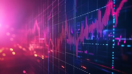 Stock market or forex trading graph in graphic concept suitable for financial investment or Economic trends business idea and all art work design. Abstract finance background.