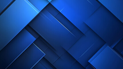 Fototapeta premium Modern minimal geometric blue background abstract design.
