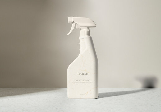Product Packaging Spray Bottle Mockup