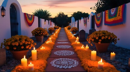 christmas candles in the church