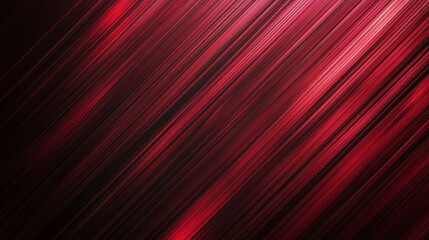 Red and black background with diagonal lines for copy space, abstract gradient wallpaper design presentation 